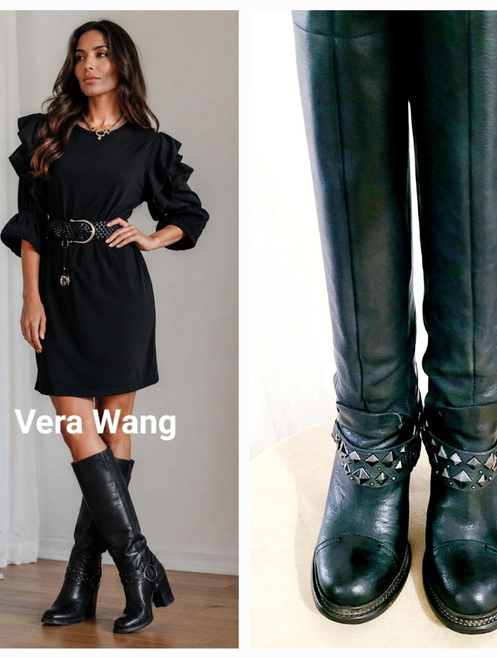 VERA WANG Leather  Boots / 7